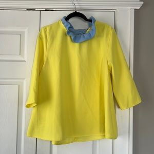 Tuckernuck colorblock Faye blouse, size large